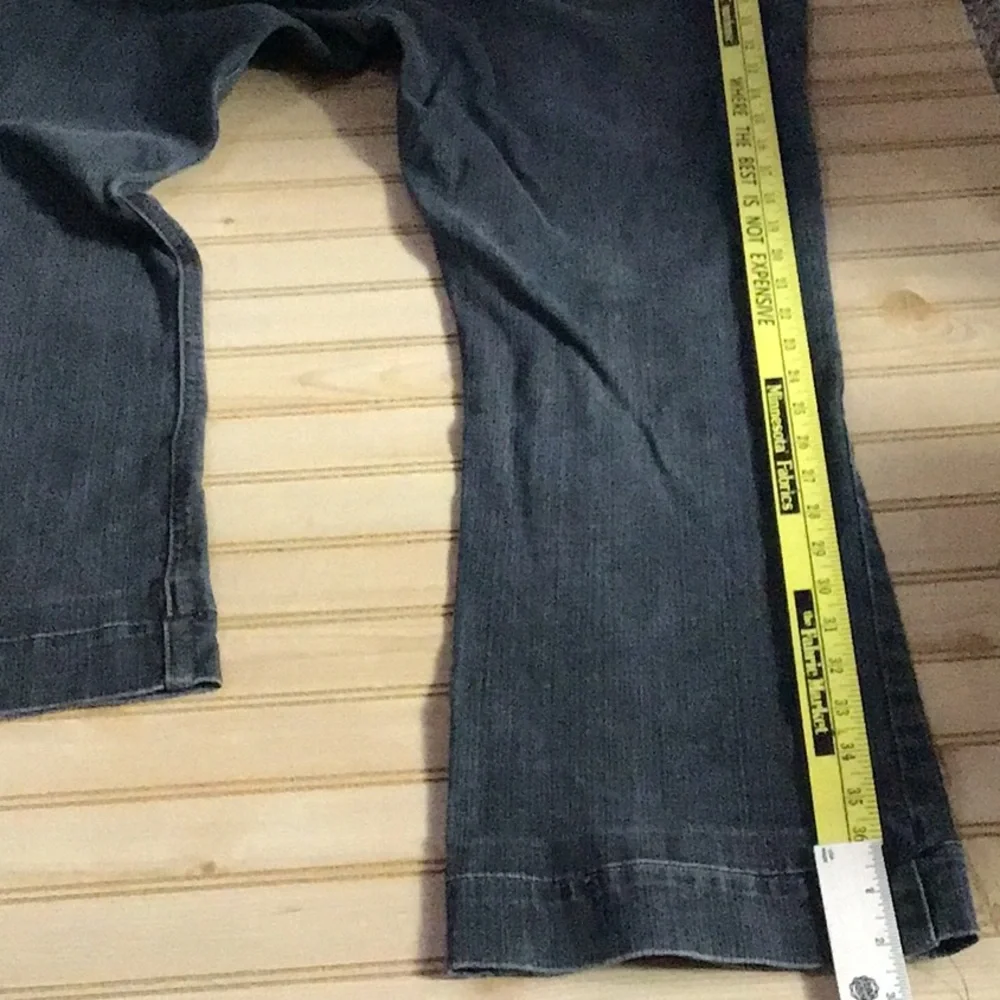 Land’s‎ End Dark Grey Gray Denim Jean Sz 14